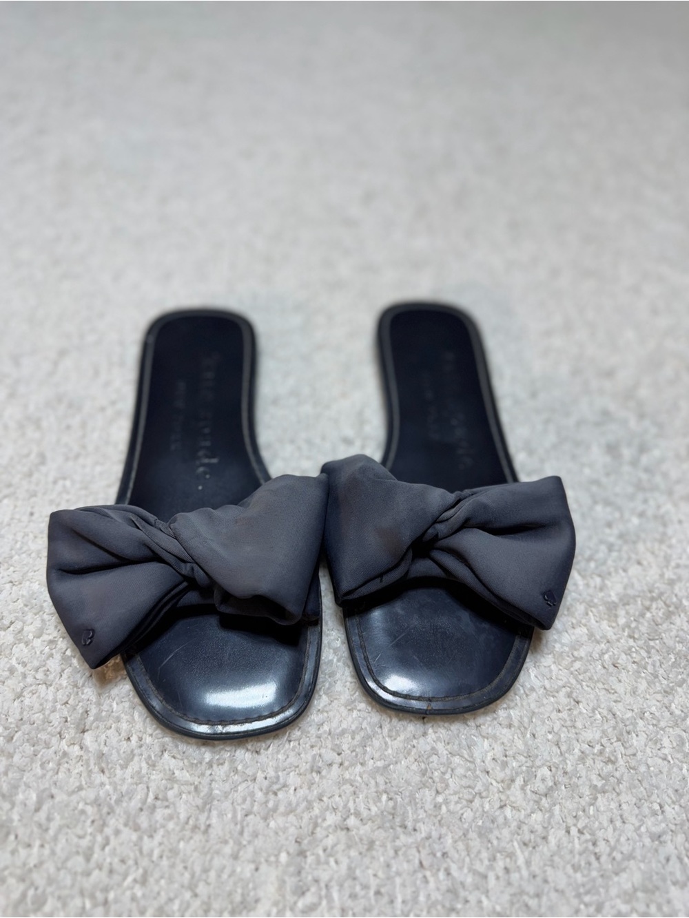 Kate Spade Bow Slide Sandals Black Size 5 Women’s Flats